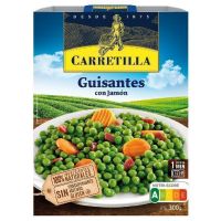 CAR GUISANTES CON JAMON 300GR. 10P.