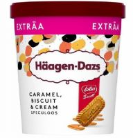 HAA EXTRA TARRINA CARAMEL BISCUIT MAXI 650ML. 8P.